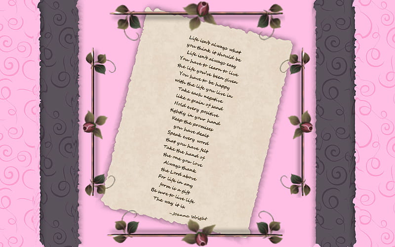 Life, collage, torn paper, poetry, HD wallpaper Life, collage, torn paper, poetry, HD wallpaper