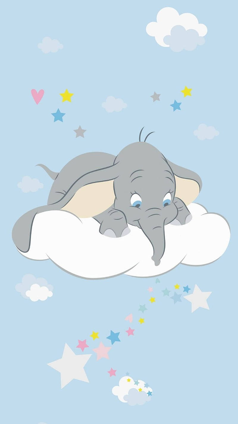 Dumbo On A Cloud, Aesthetic Dumbo, HD phone wallpaper | Peakpx