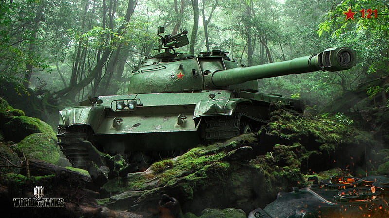 World Of Tanks Tank In Forest With Green Trees World Of Tanks Games, HD wallpaper