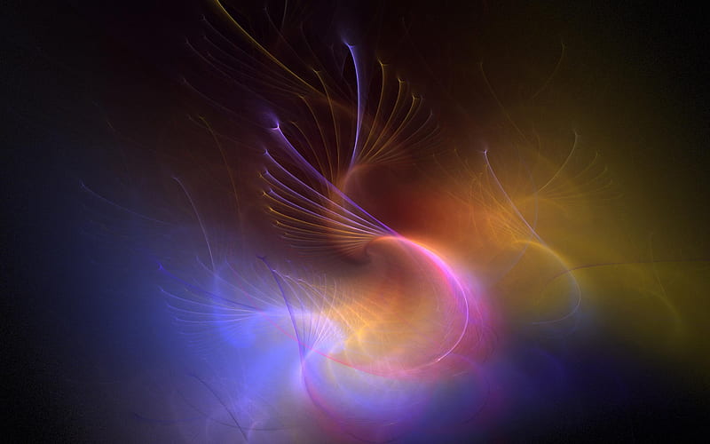 Tendril (WDS), colorful, , fractal, 3d and cg, wds, HD wallpaper