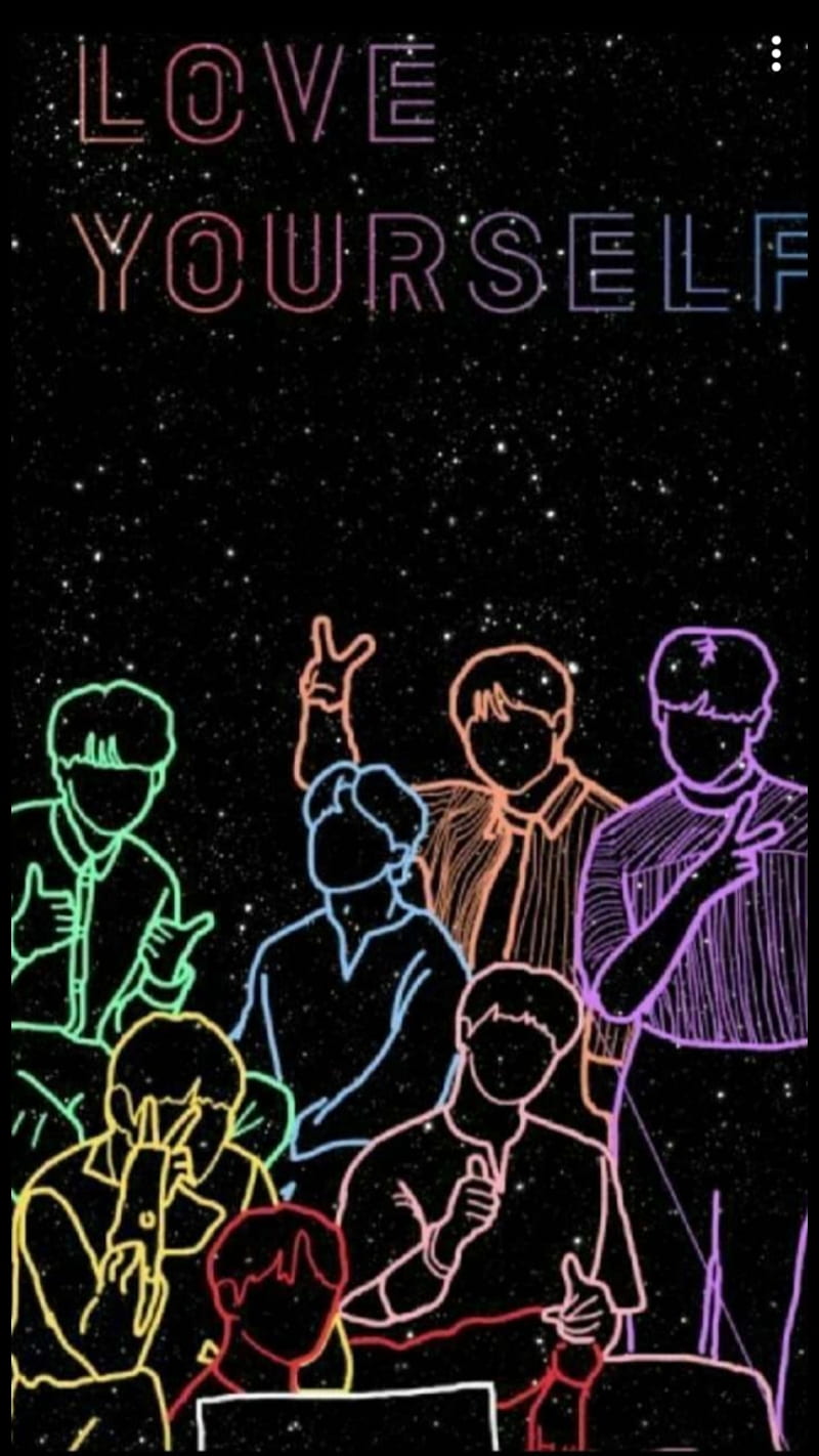 Love Yourself, bts, bts silhouettes, HD phone wallpaper | Peakpx