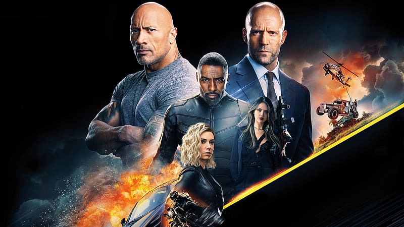 Fast and Furious Presents: Hobbs and Shaw 2019, fast and furious presents, actress, people, afis, dwayne johnson, idris elba, jason statham, poster, eiza gonzalez, vanessa kirby, hobs and shaw, movie, actor, HD wallpaper