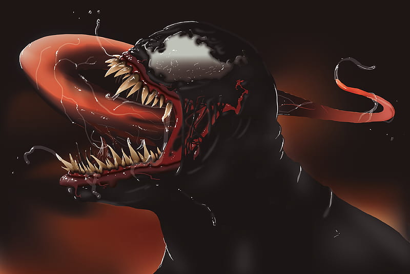 Venom Illustration New, venom, artist, artwork, behance, superheroes, HD wallpaper