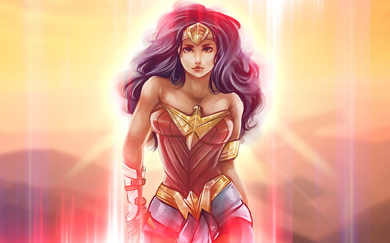 Wonder Woman, fan art, 2017 movie, superheroes, HD wallpaper