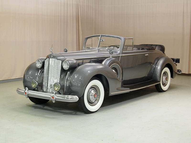 1938 Packard Super Eight Convertible, super, eight, packard, antique, automobile, car, convertible, classic, 1938, HD wallpaper