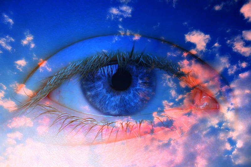 Eye Iris Pupil, eyes, artist, artwork, digital-art, colorful, HD wallpaper