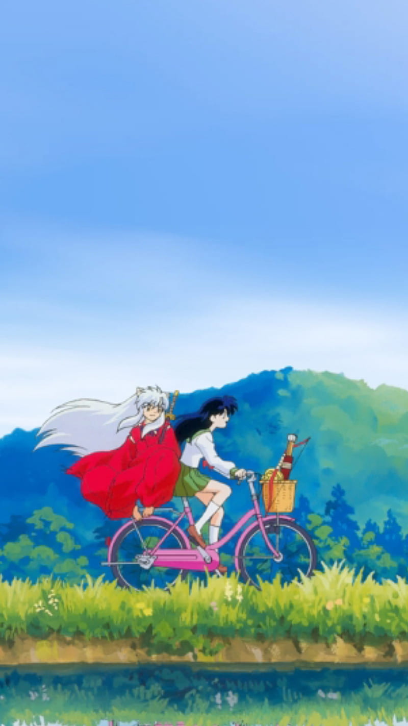 Inuyasha and Kagome, anime, HD phone wallpaper