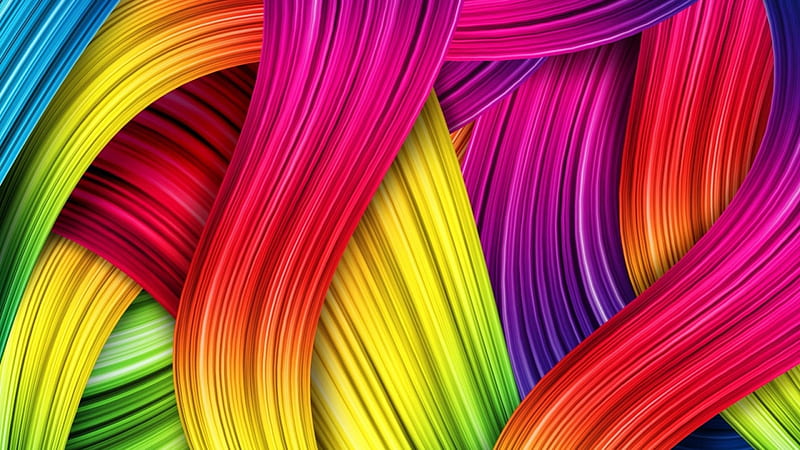 Colorful Abstract F1, art, bonito, abstract, illustration, high quality, artwork, painting, bright, wide screen, computer graphics, HD wallpaper
