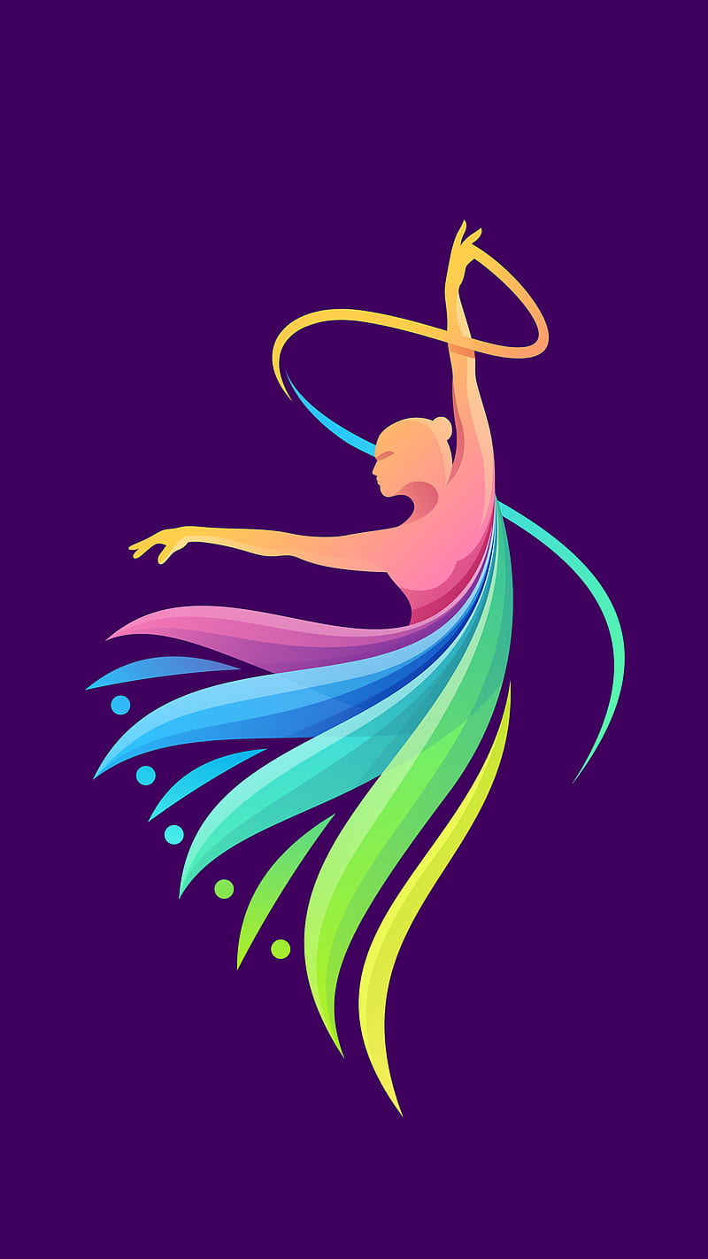 Dancer, Kiss, dancing, dark, fan, feather, feminine, green, movements,  orange, HD phone wallpaper | Peakpx