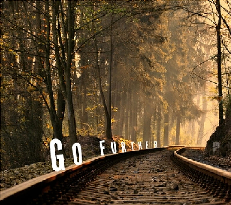 Go further, adventure, life, motivation, quote, success, tiddmisao, HD wallpaper