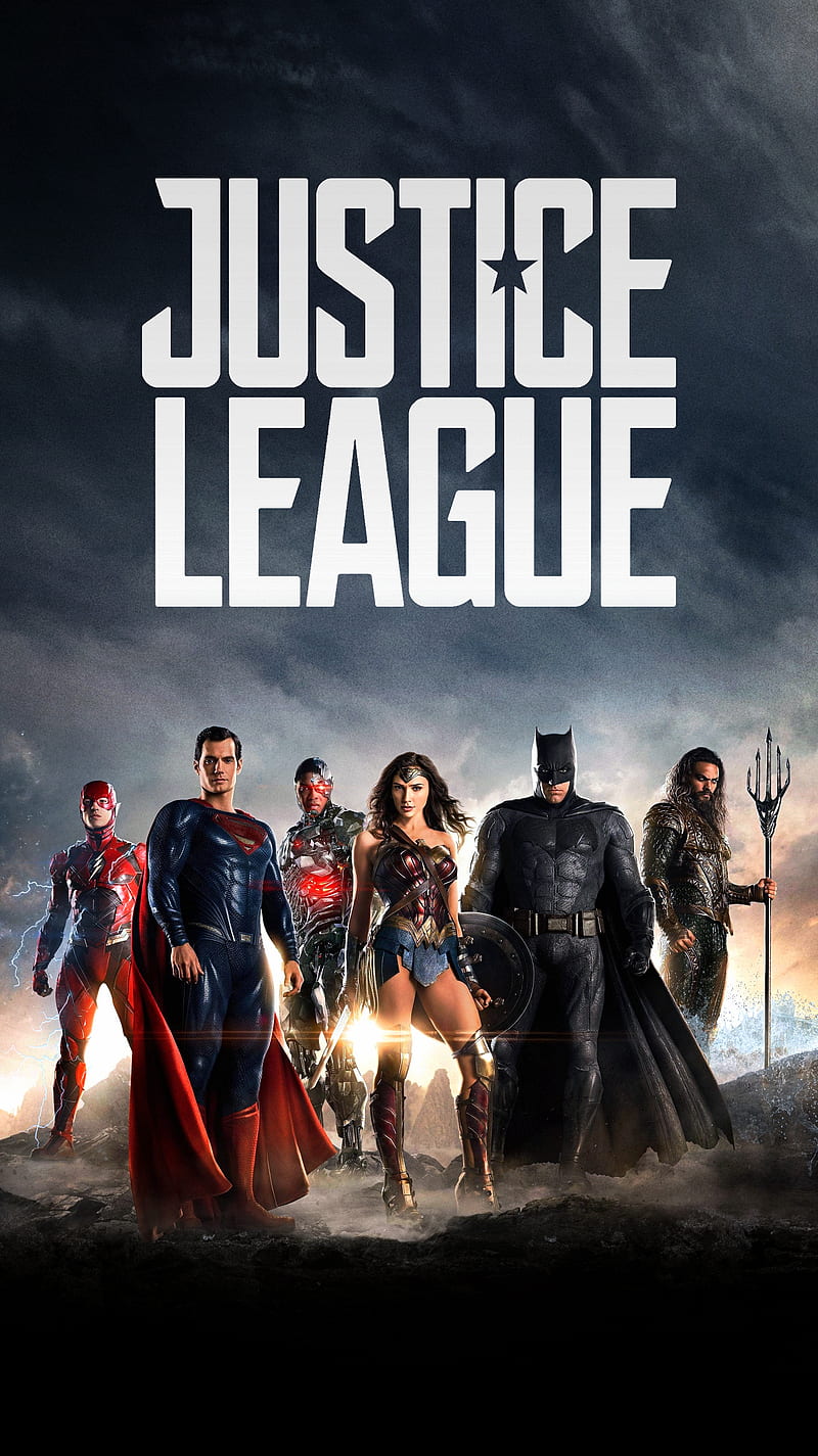 Justice League, batman, fantasy, flash, superman, wonder woman, HD phone wallpaper
