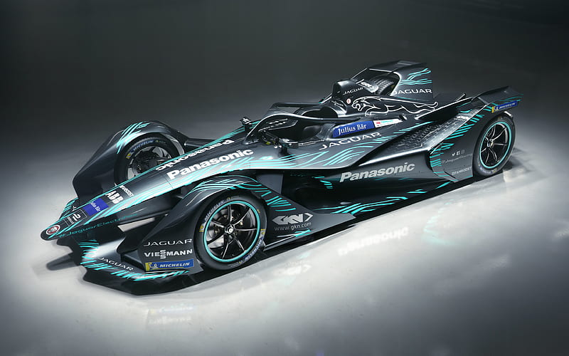 Jaguar I-Type racing cars, 2018 cars, Formula E, electric cars, Jaguar, HD wallpaper