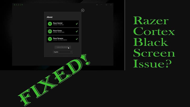 Fix Razer Cortex Game booster software black screen error, HD wallpaper