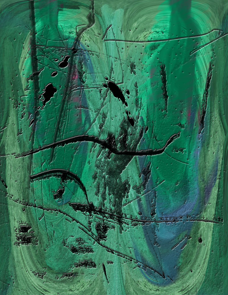 paint, blots, canvas, green, HD phone wallpaper
