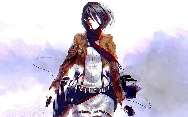 Mikasa, anime, attack on titan, shingeki no kyojin, snk, HD phone wallpaper  | Peakpx