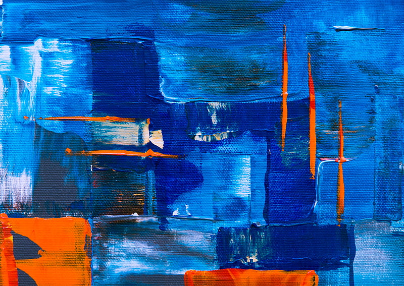 paint, canvas, strokes, abstraction, contemporary art, HD wallpaper