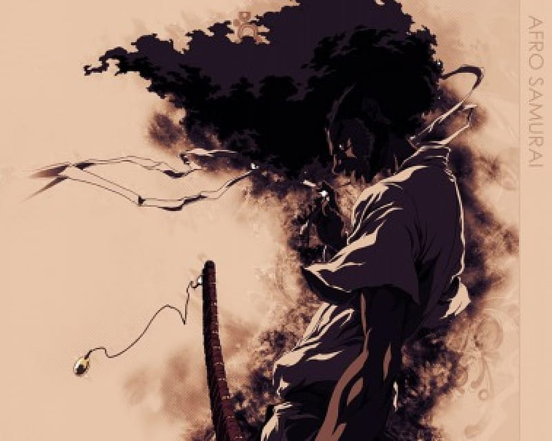 Afro Samurai, afro, samurai, anime, HD wallpaper