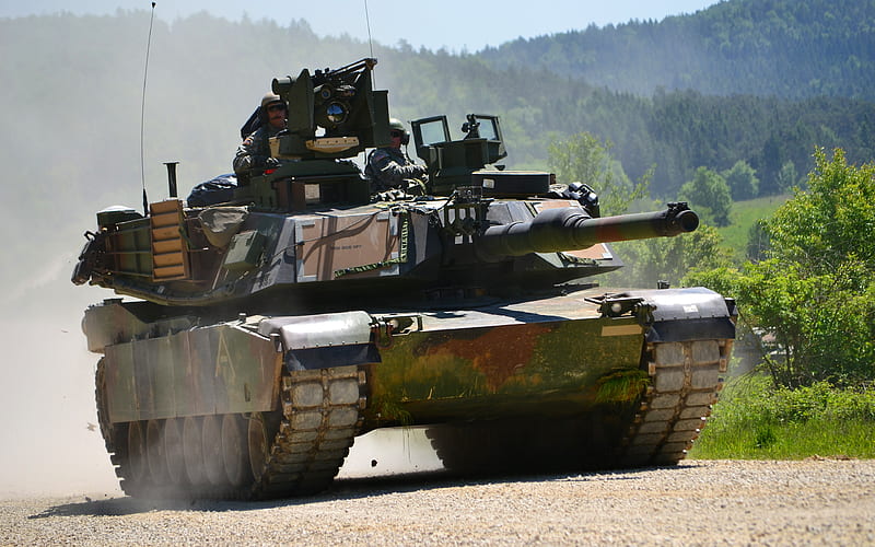 M1 Abrams tanks, M1A2 SEP V2, battle tank, armored vehicles, HD wallpaper