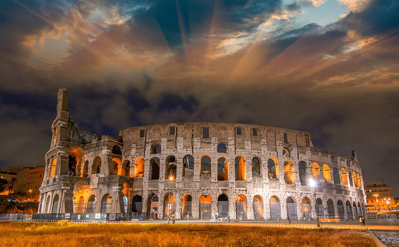 Roma Colosseum, Italy, Colosseum, Ancient, Rome, Italy, HD wallpaper
