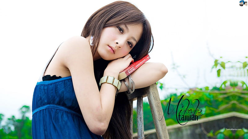 Mikako taiwan, cute, girl, simple, beauty, sky, blue, HD wallpaper | Peakpx