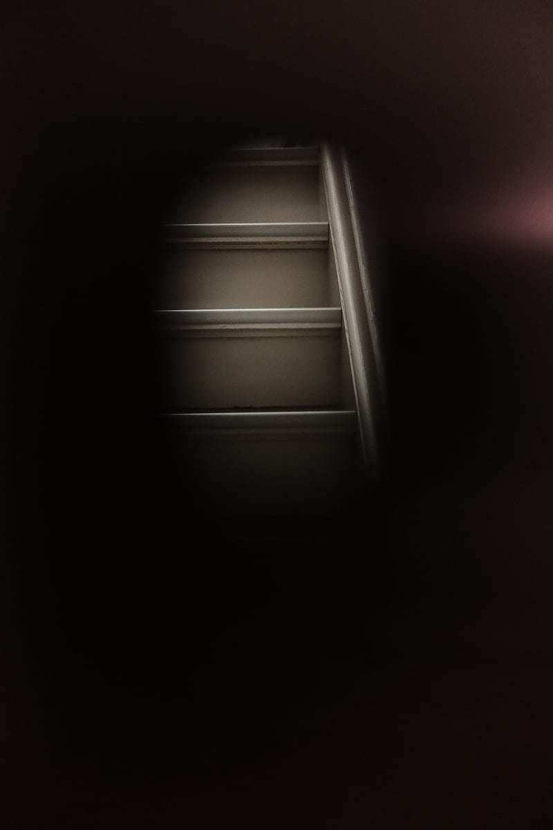 stairs, steps, dark, black, HD phone wallpaper