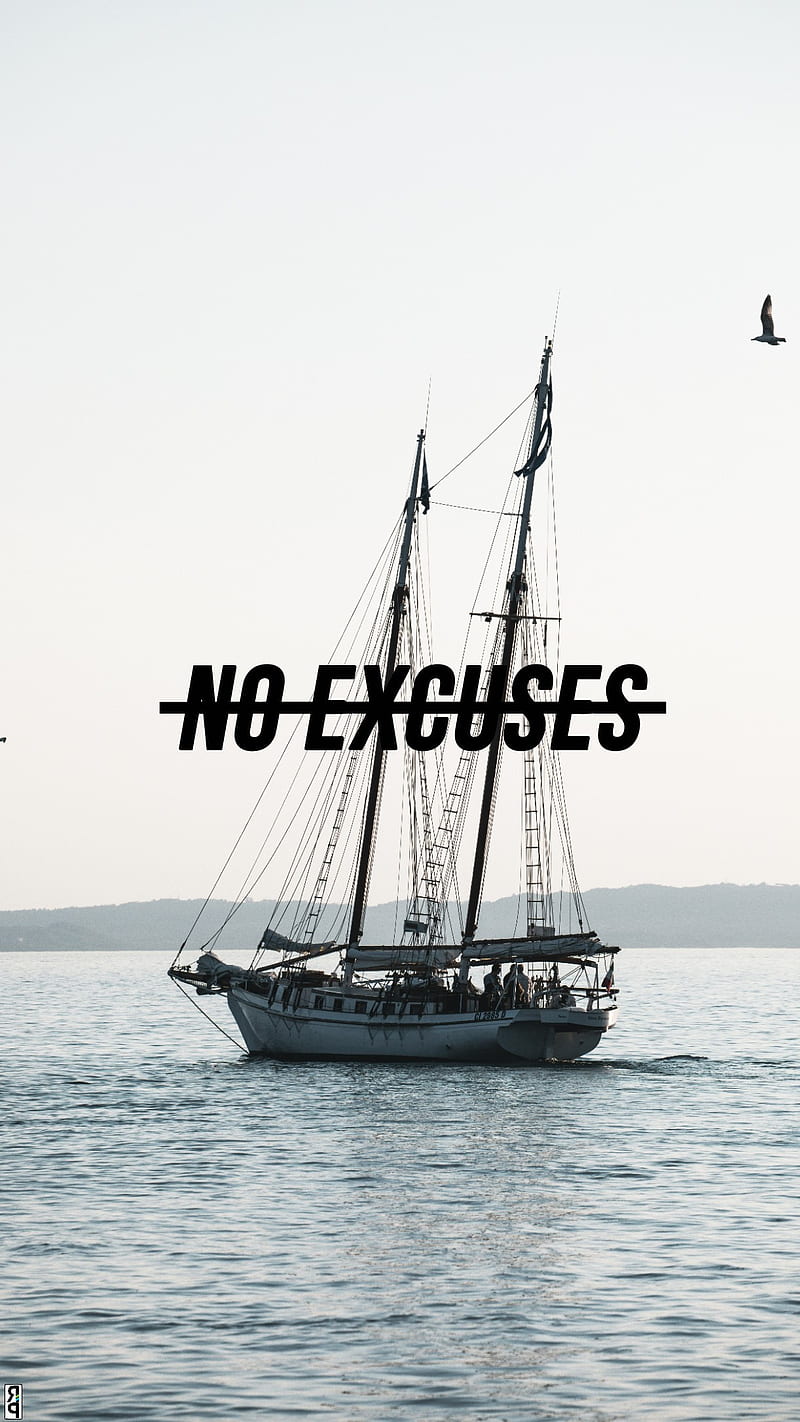No Excuses , no excuses, success, inspirational, motivation, HD phone wallpaper