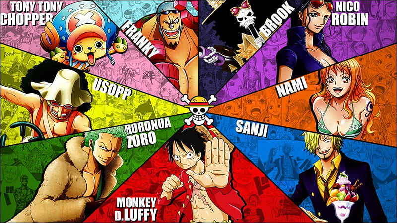 nami, monkey d. luffy, sanji, tony tony chopper, brook, and 24 more (one  piece) drawn by tsuyomaru