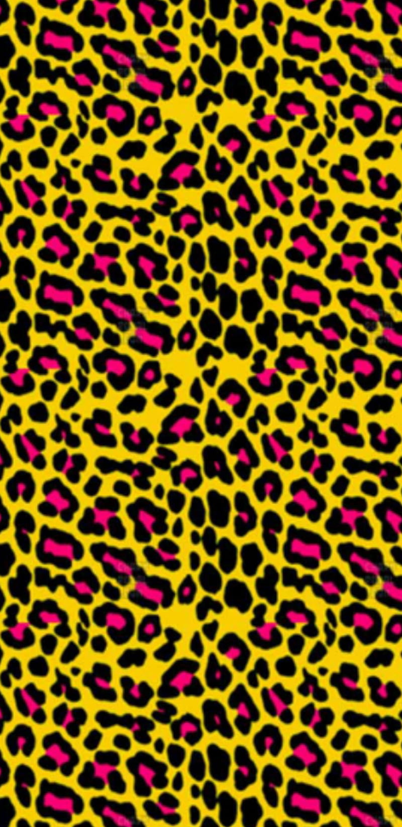 furr, prints, animal, leopard, skin, yellow, pink, HD phone wallpaper