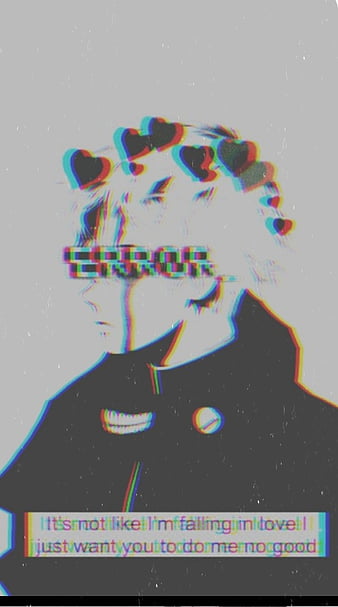 Error Glitch - Sad Anime Boy | Postcard