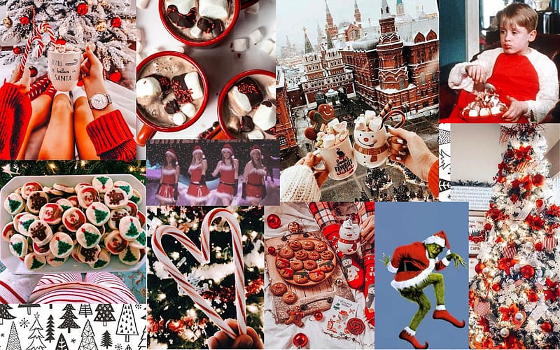 20 Christmas Collage Aesthetic Ideas  Let It Snow Red Collage 1  Fab  Mood  Wedding Colours Wedding Themes Wedding colour palettes
