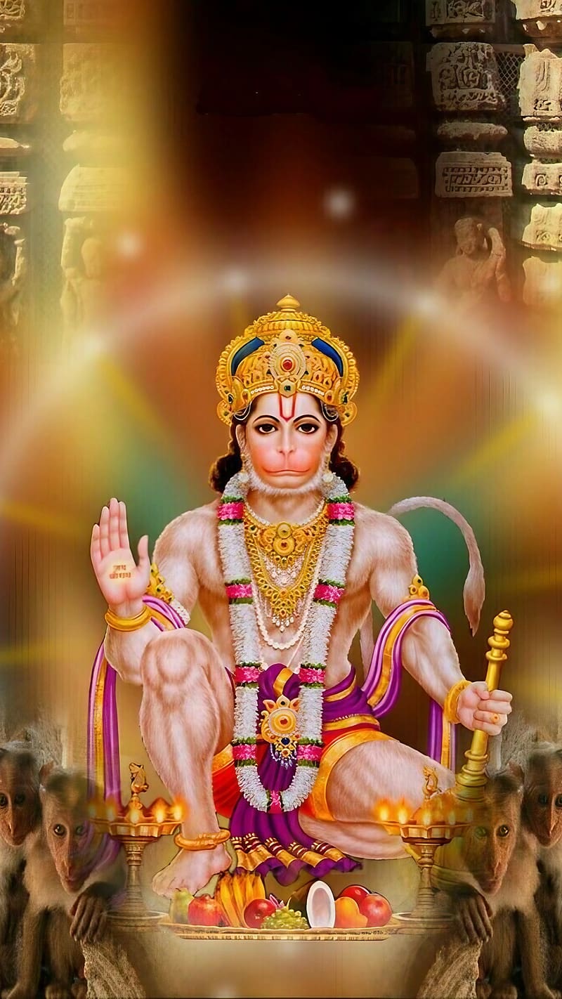 Jai Hanuman, bajrangbali, lord, god, bhakti, devtional, HD phone wallpaper
