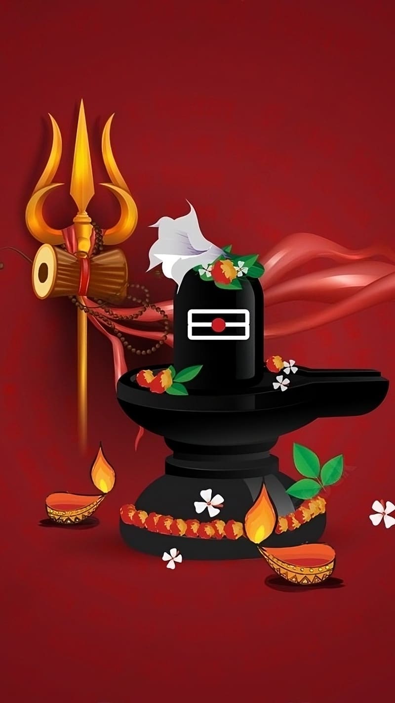 Shiva Lingam, trishul with shiva lingam, lord, god, HD phone ...