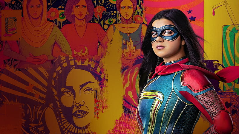 Iman Vellani Ms Marvel Season 1, HD wallpaper