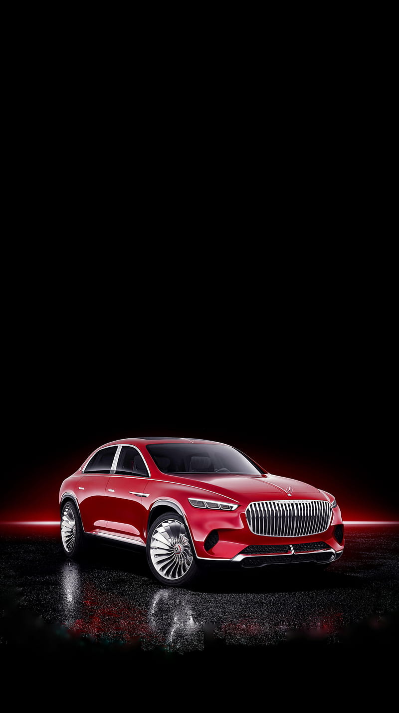 Mercedes-Maybach SUV, concept, expensive, fast, future, luxury, maybach, mercedes-benz, red, vision, HD phone wallpaper