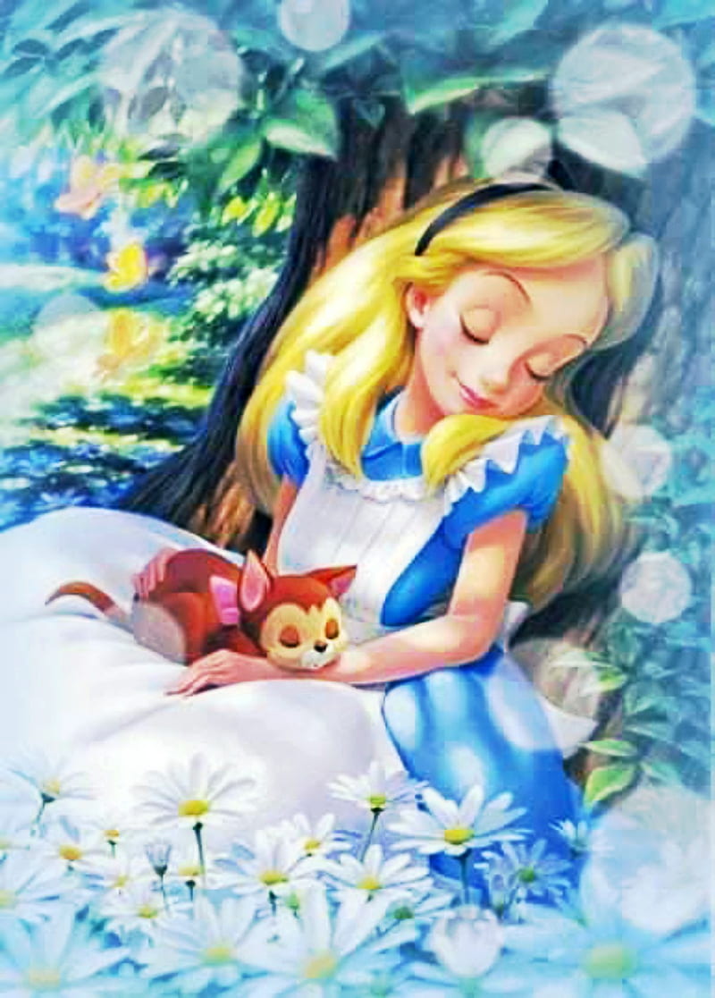Alice , alice, alice in wonderland, art, drawing, wonderland, HD phone wallpaper
