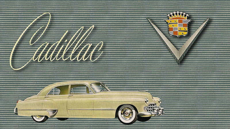 1948 Cadillac Vintage ad art, General Motors, Cadillac, Vintage Cadillac advertisement, 1948 Cadillac, Cadillac , Cadillac Background, HD wallpaper