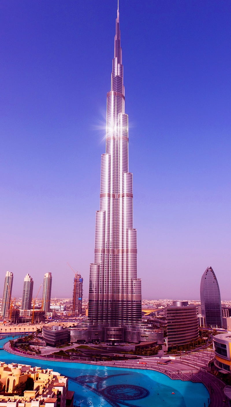Burj Khalifa, burj, dubai, khalifa, uae, HD phone wallpaper