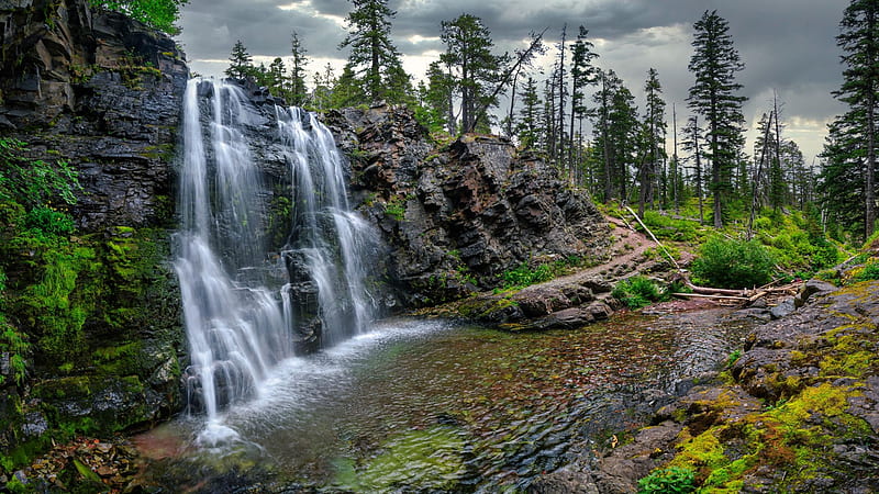 One of Glacier National Park's secrets are Rockwell Falls near Two ...