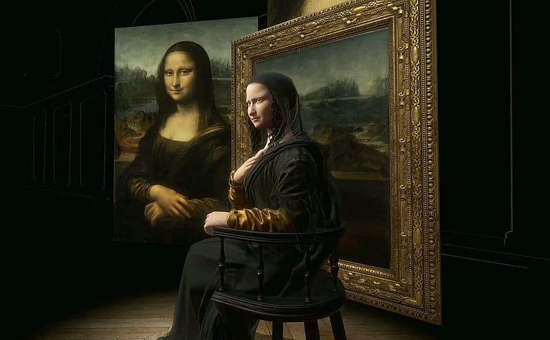 HTC recreated the 'Mona Lisa' in 3D for the Louvre's da Vinci exhibition. Engadget, HD wallpaper