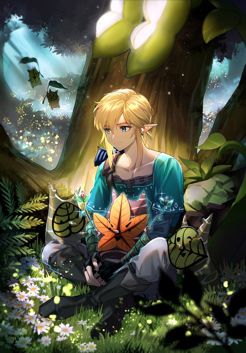 Cute Zelda & Link Water Wallpaper By AlzzziMi - Kawaii Hoshi