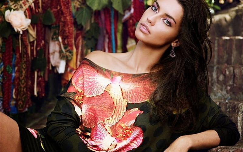 Adriana Lima, celebrity, models, brazilian, brazil, people, victoria secret angel, bonito, HD wallpaper