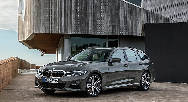 2020 BMW 3 Series Touring M Sport - Front Three-Quarter , car, HD wallpaper