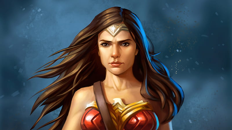 Wonder Woman Amazonian Queen, wonder-woman, superheroes, artwork, artist, behance, HD wallpaper