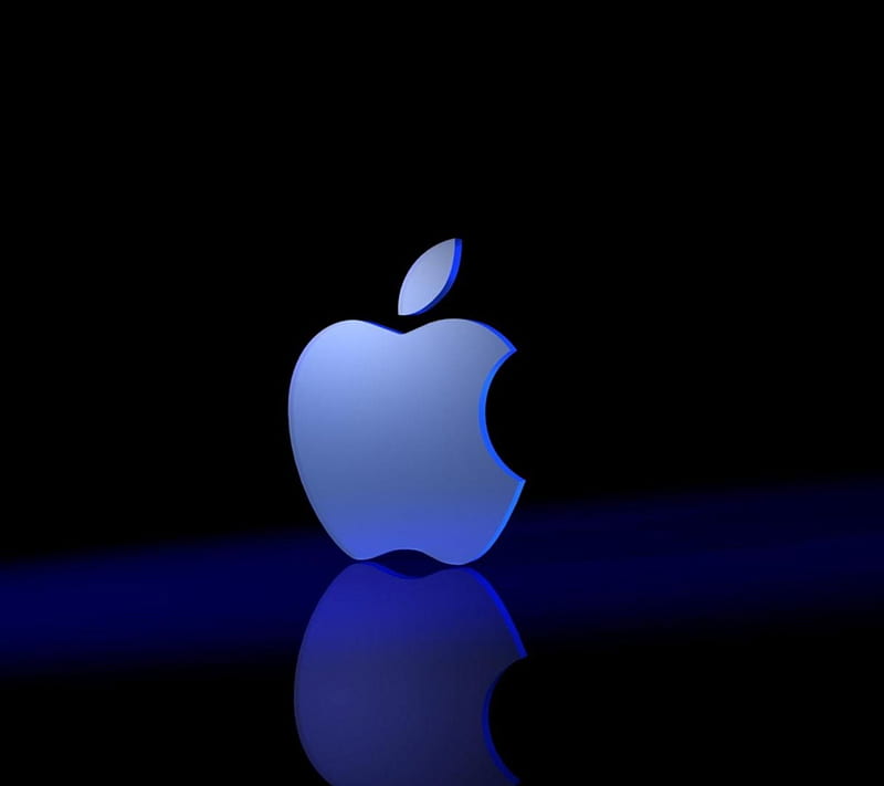 blue and black apple logo