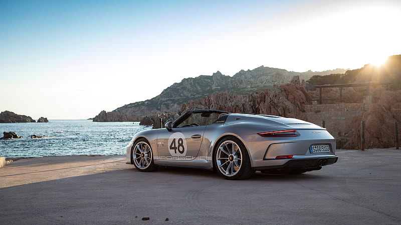 2019 Porsche 911 Speedster, Convertible, Flat 6, car, HD wallpaper