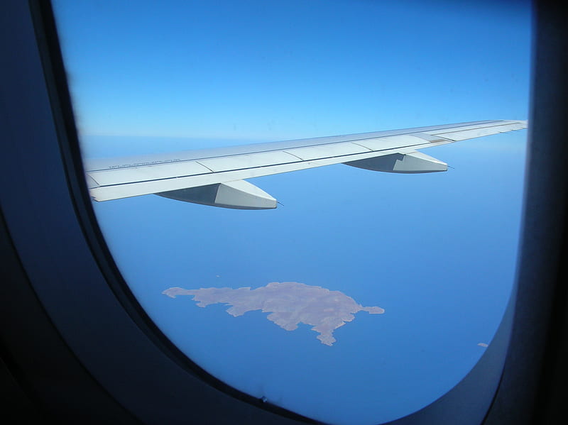 A320 BEFORE LANDING, greece, airplane views, flight, land, a320, crete, airbus, HD wallpaper