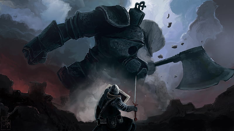 Dark Souls Iron Golem, HD wallpaper