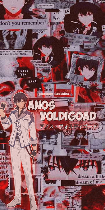 The Misfit of Demon King Academy II Maou Gakuin no Futekigousha Cool Black  and White Silhouette Anime Characters : Anos Voldigoad with His Japanese  Name in Kanji (Transparent) - Anos - Posters