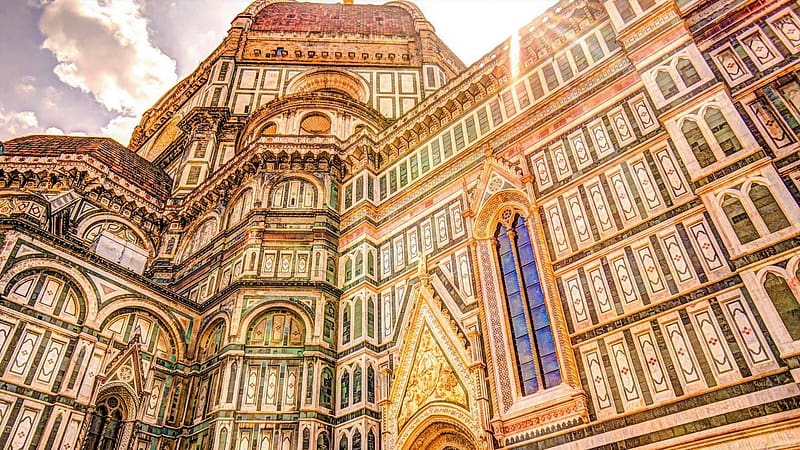 Architecture, Italy, Building, Florence, Religious, Florence Cathedral, Duomo, Cathedrals, HD wallpaper