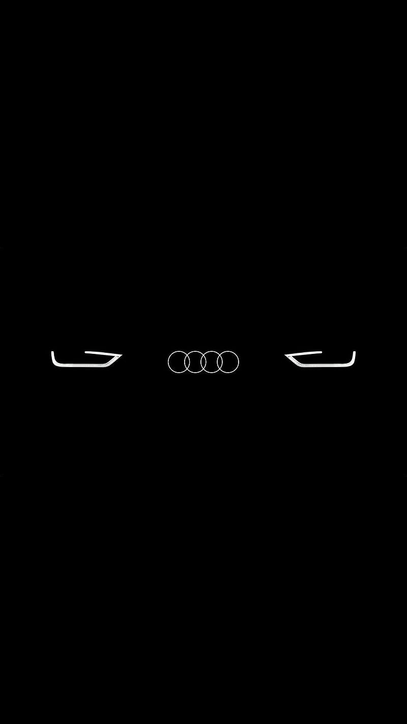 Audi Valentino Rossi, logo, led, pure, audi, rossi, motogp, f1, black, phone, HD phone wallpaper